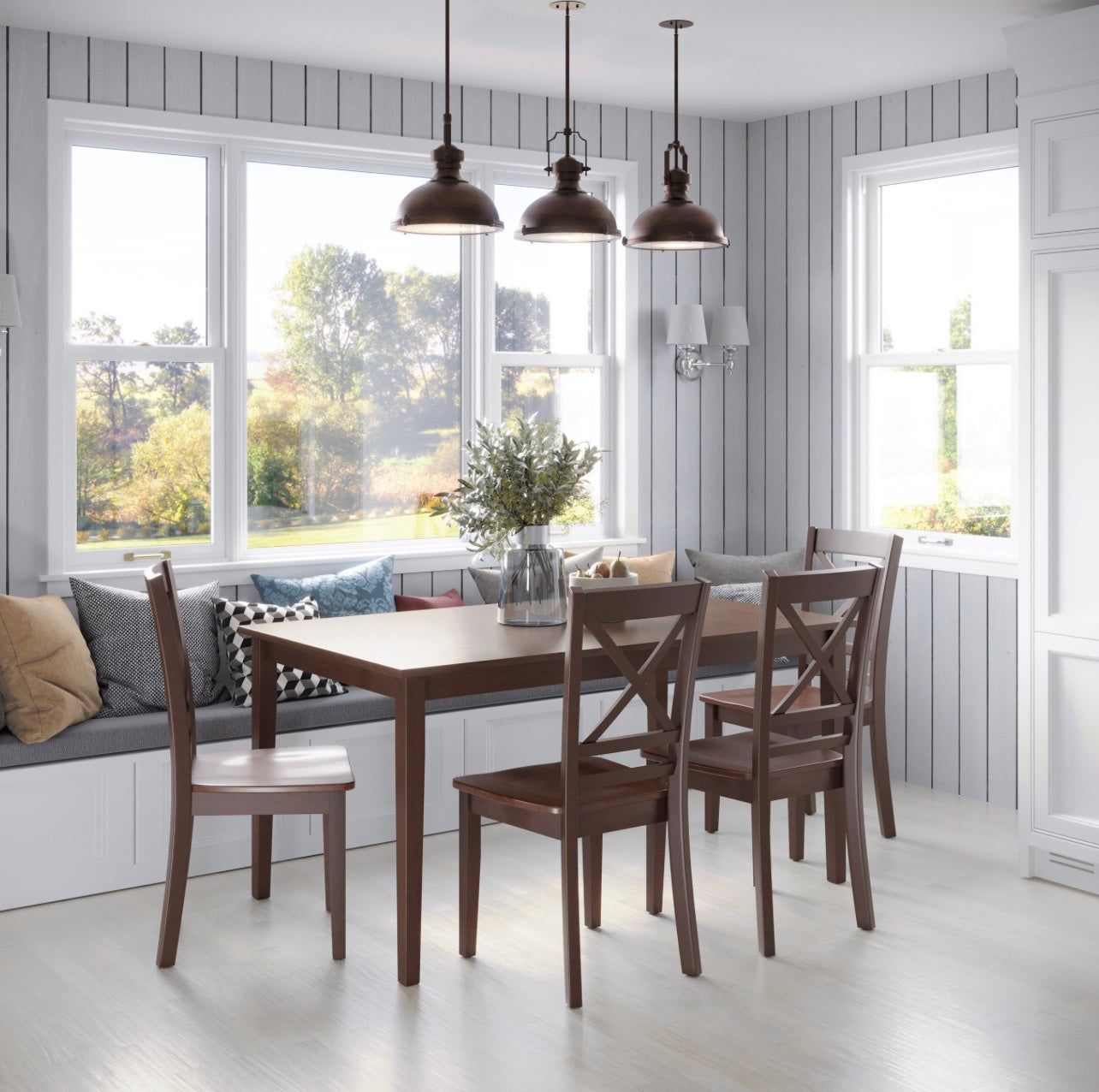 Ensemble de dinette Delray avec chaises - Plusieurs couleurs