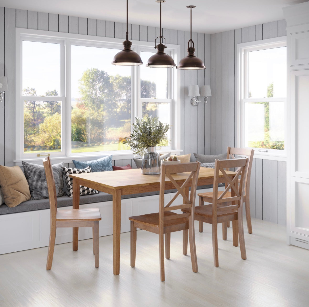 Ensemble de dinette Delray avec chaises - Plusieurs couleurs