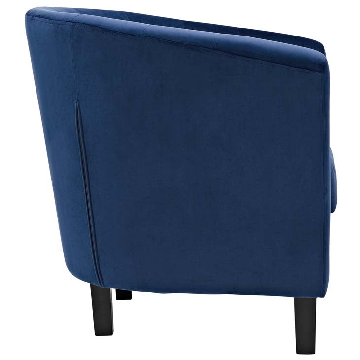 Chaise Chance en velours - Bleu marine